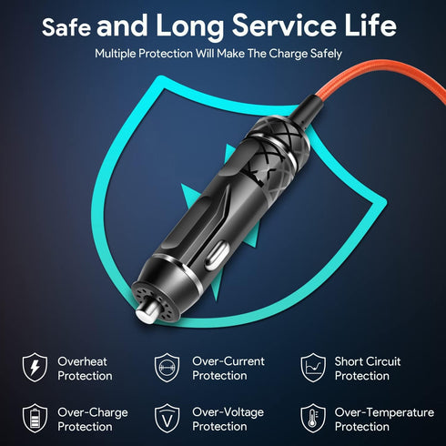 KFD Car Charger for JBL PartyBox Speaker, Compatible with JBL PartyBox 200 300 310, 12V DC Adapter Power Supply