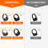 Replacement Ear Pads for Beats Studio 2/3 Wired/Wireless Headphones, Ear Pads for B0501 / B0500, Beat Studio Earpads with Noise Cancelling Foam, Soft Protein Leather (White)