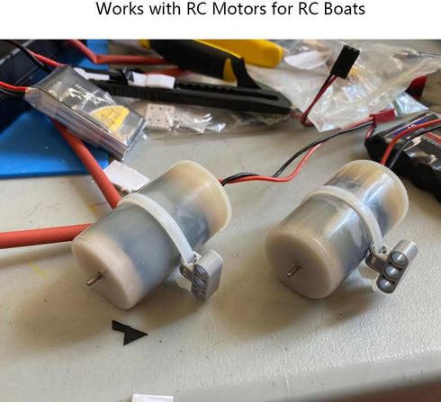 JINOARC 2Sets 5A 2S-3S 130 180 Dual Way ESC Speed Control, Bidirectional Brushed ESC for RC Boat Tank Vehicle Brushed