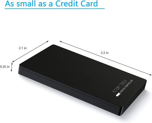 Dual USB Output Super Slim Power Bank, Ultra Thin 3000mAh Portable Charger Mini External Phone Battery Pack