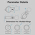 BRCOVAN Handlebar Mount with 1'' TPU Ball Compatible with RAM Mounts B Size Double Socket Arm, Aluminum Material
