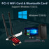 F FENVI FV-AC1200S AC1200 2.4G/5G 4.0 7/10/11, 4K FENVI PCIe WiFi Card Dual Band Bluetooth Wireless Network Adapter