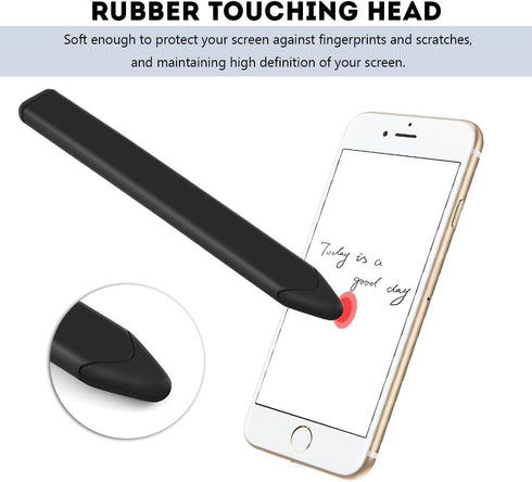 Flat Stylus, Universal Replacement Flat Capacitive Touch Screen Stylus Pen for iPhone//BlackBerry(Black)