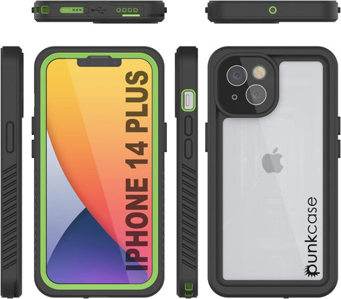 Punkcase Waterproof Case for iPhone 14 Plus: Extreme Series Slim Fit, IP68 Certified, Shockproof Armor Cover with