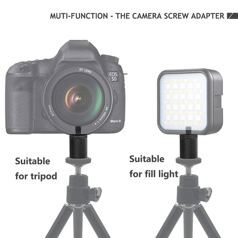 12 Pcs 1/4" 3/8" Camera Screws Adapter, Tripod Screw Adapter Converter for DSLR Camera Tripod Mount, Shoulder Rig,