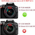 55mm Multi-Coated UV Protective Filter & 55mm Lens Cap for Nikon D5600 D3500 kit AF-P 18-55mm Lens (1+1 Pack)