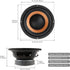 DriSentri 6.5 Inch Bass Loudspeaker Woofer Speaker for Car Audio/Home Theaters, Wide Frequency Response Car Audio