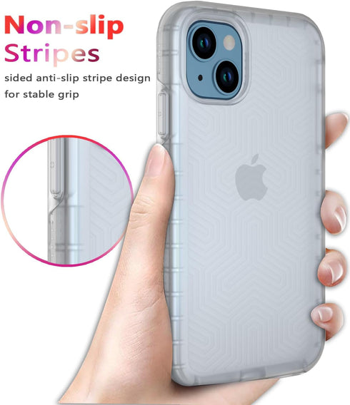 Diverbox Heavy Duty iPhone 14 Case - Shockproof, Dropproof, with Tempered Glass Screen & Camera Lens Protector