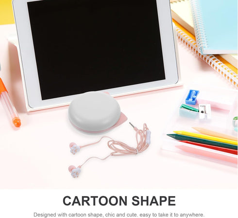 Paw Case Phones Microphone Headphones Wired Cat Style Corded - Phone Earphones Kitten Microphone USB Cell Cartoon Girls