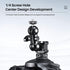 ULANZI PT-12 Camera Hot Shoe Extension Bracket with Triple Cold Shoe Mounts, 1/4'' Screw, Aluminum for Nikon Canon Sony