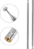 AEDIKO 5pcs M3 7 Female Antenna Telescopic Antenna Thread Sections AM FM Radio Universal Antenna for Radio TV Electric