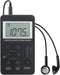Personal AM/FM Pocket Radio, Portable VR-robot Mini Digital Tuning Walkman Radio with Rechargeable Battery for
