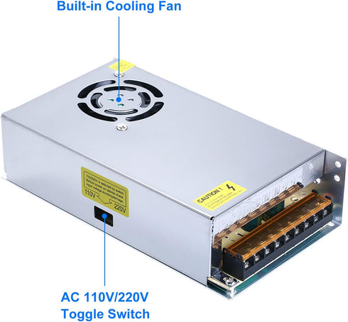 12v 20a 110-240V 12v20a 250W Power Supply,Universal Regulated Switching Transformer Adapter for LED Strip Lights,CCTV