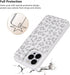 iCoverCase for iPhone 13 Pro Max, Wallet Case with Card Holder, RFID Blocking PU Leather Protective Case (Gray Leopard)