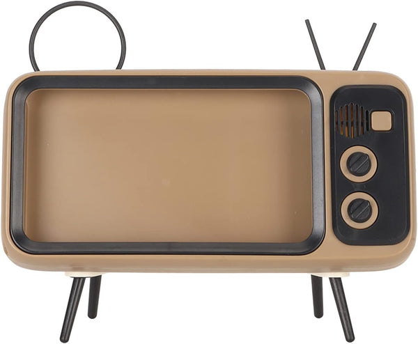 PerGar Phone Screen Bracket, TV Style Mobile Phone Holder, Retro TV Style Stand