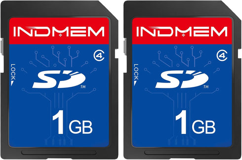 elecacc SD Card 1GB (2 Pack) Class 4 Flash Memory Cards MLC Stanard