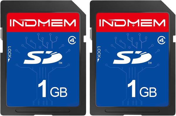 elecacc SD Card 1GB (2 Pack) Class 4 Flash Memory Cards MLC Stanard