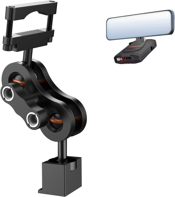 Radar Detector Mount Rearview Mirror Bracket for Car Truck, Aluminum Rearview Mirror Rod Mount for Escort Max360c Max 3
