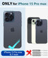 Waterproof Magnetic Case for iPhone 15 Pro Max 6.7 Inch, Built-in Screen Protector, Shockproof Dustproof Heavy Duty