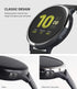 Ringke Bezel Styling Cover for Galaxy Watch Active 2, 40mm Only, Glossy Silver Adhesive Accessory