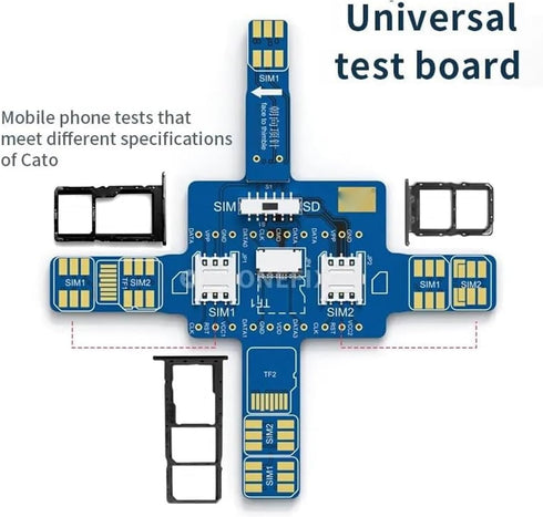 Eujgoov Universal Smartphone Test Board for SIM Card Reader Module - Repair Maintenance Diagnostic Tool (Compatible