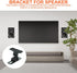 Uonlytech Speaker Stand Wall Mount Brackets for Speakers, Zinc Alloy Universal Speaker Shelf with 360° Rotation
