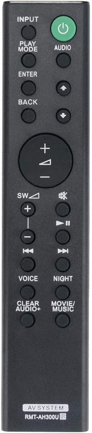 ALLIMITY Remote Control Replacement for Sony Sound Bar HTCT290, HT-CT290, RMTAH300U