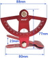 RC Plane Hobby Throw Meter for RC Model RC Plane DIY Tool Anodized Aluminum Throw Meter