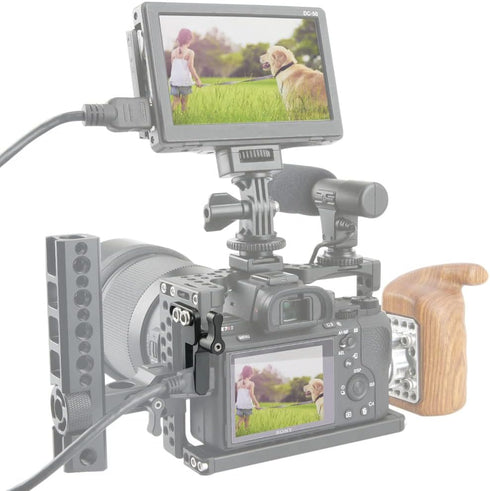 NICEYRIG Cable Clamp Lock for HDMI USB Cable - Compatible with Sony A7III, A7RIII, A7RIV, A7II, A7SII, A7RII, A9