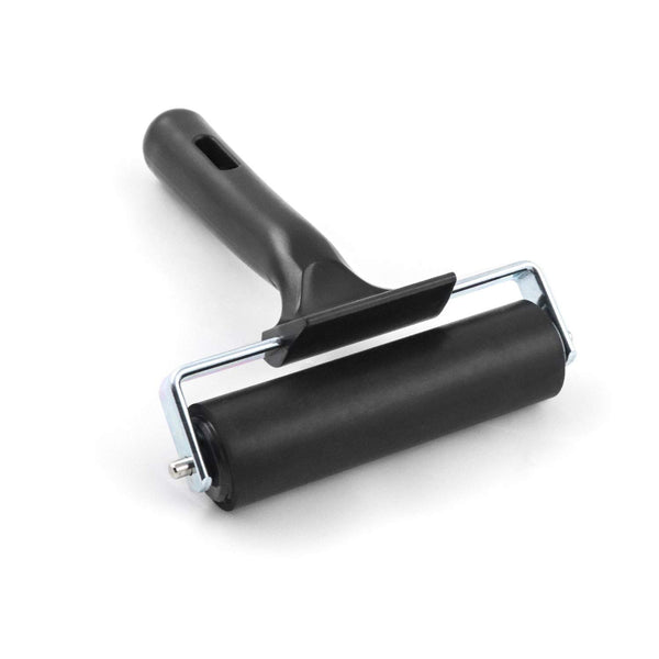 QWORK 4 Inch Rubber Roller, Tape Roller for Print, Tape, Wallpapers, Scrapbooks
