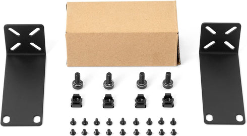 Rack Mount Kit for 10.6 inch Switches, Adjustable Ears for Netgear, Cisco, D-Link, TRENDnet, HP Products, 10.6" to 19"