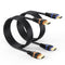 4K HDMI Cable 6.6FT 2-Pack, HDMI to HDMI Cable High Speed HDMI