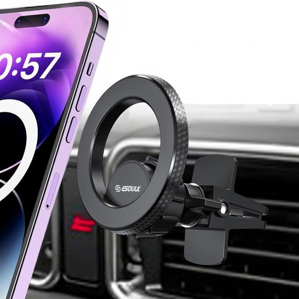 Esoulk Magnetic Car Mount Charger for MagSafe, Air Vent Car Phone Mount Holder