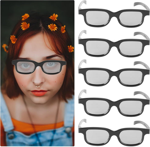SUPVOX TV Projector, 5 Pairs Ultra-Light 3D Viewing Glasses for Movies, Game Polarizer for Theater Screens