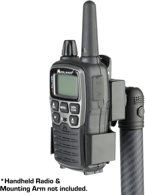 Bulletpoint Aluminum Two-Way Handheld Radio Walkie-Talkie Holder with 20mm Ball Mount