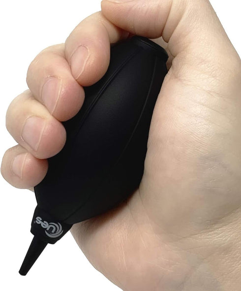 UES Air Blower Dust Blaster for Digital, DSLR, SLR Cameras, Rubber Bulb Air Pump Cleaner - Black