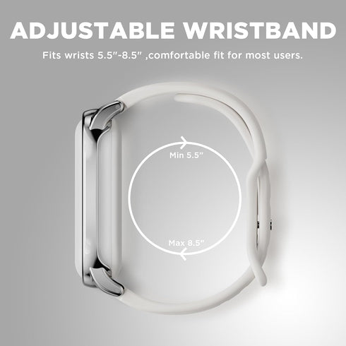 Wacanc (2025) Silicone Wristband Compatible with Plaud NotePin Voice Recorder,PC Case with Adjustable Wearable Strap