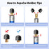 Rubber Tips for Stylus Pens, 15 Pair, 0.2'' & 0.28'' Replacement Nibs for Touch Screen Pen, Soft, Universal Stylus Ends