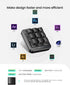 Vaydeer One-Handed Mechanical Keyboard with NKRO, Hotkeys, 9 Programmable Keys, Macro Keypad for iOS, Windows