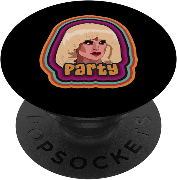 "Party" Funny Drag Queen PopSockets Swappable PopGrip