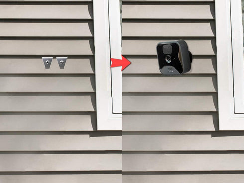 Vinyl Siding Clip Hooks for Outdoor Camera, No-Hole Needed Mounting for Home Security Camera, 12 Pack