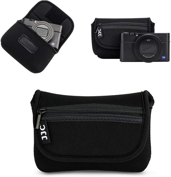 JJC Compact Camera Case Travel Pouch Sleeve for Canon G7X, G9X, G5X, SX740, SX620, Sony ZV-1 II, ZV1II, ZV1, ZV-1F,