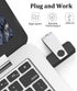 Wooolken 4GB 2 Pack, 2.0 Flash Drive USB Thumb Drives Memory Stick with LED Light and Lanyards for Storage and Backup