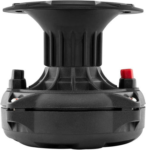 DS18 PRO-HT1 Twist on Slim Profile Exit Horn for Drivers with 1" Throat, Short Exit Horn Wave Guide