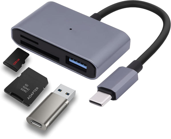YARCHONN USB Type-C SD Card Reader 3 in 1 USB C Memory Card
