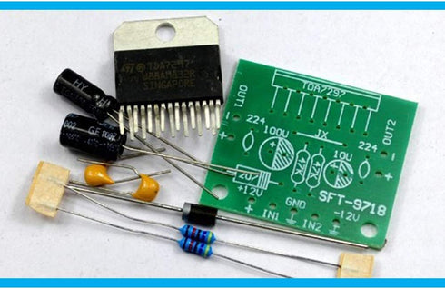 Comimark 2Pcs DC 12V TDA7297 Amplifier Board, 15W+15W Dual-Channel Track Stereo Module Kit DIY