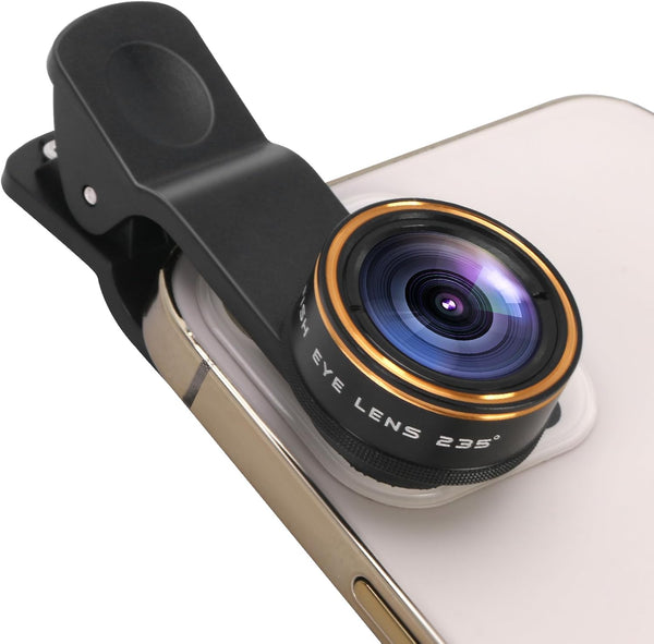 Beysfilter Fisheye Lens 235Clip-On Cellphone Camera Lens Kit,Fish Eye Lens for iPhone 17