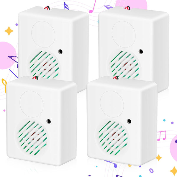 Halloween Sound Sensor, Scary Sound Speaker Machine for Indoor Outdoor Party Decoration (4 Pcs)