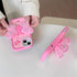 Cute 3D Butterfly iPhone 15 Pro Case, iPhone 14 Pro & 13 Pro with Kickstand, Shockproof Silicone Protector for Girls.