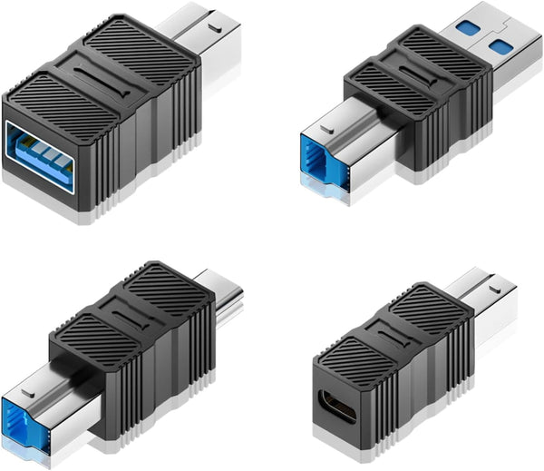 WITRN USB C to B Adapter, USB 3.0 Type-C to USB B Square